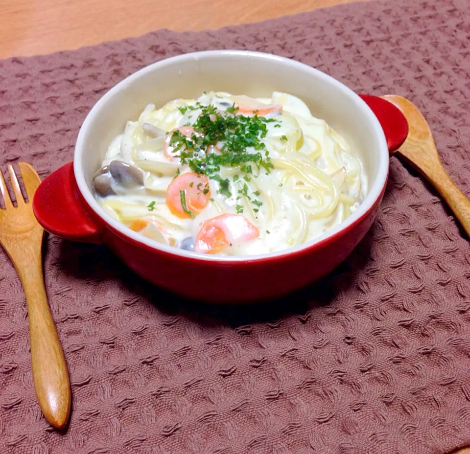 クリームスープパスタ🍝|はなさん