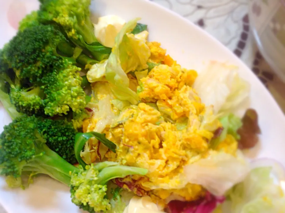 Snapdishの料理写真:野菜も食べないとね〜(^^)|アライさんさん