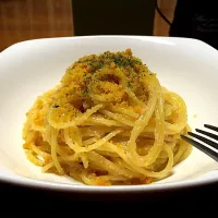 オヤジ特製『長崎産のからすみ＆博多明太子のパスタ！*\(^o^)/*』