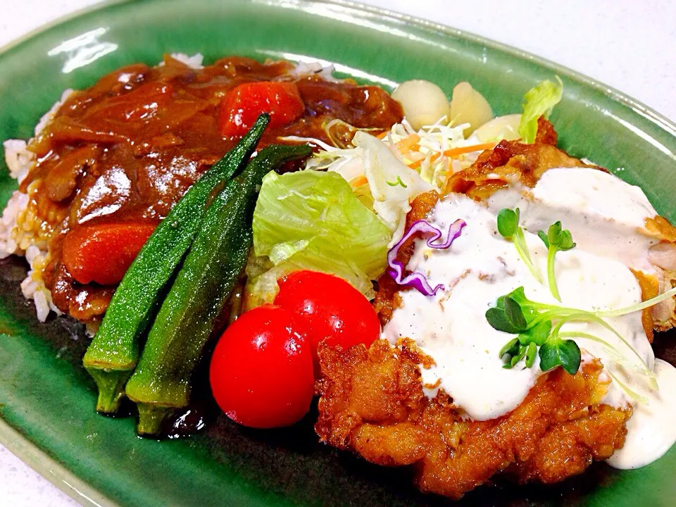 チキン南蛮カレー|サリーちゃんさん