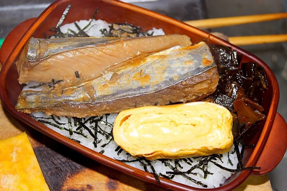 （釣）サワラの西京焼き風弁当|さくたろうさん