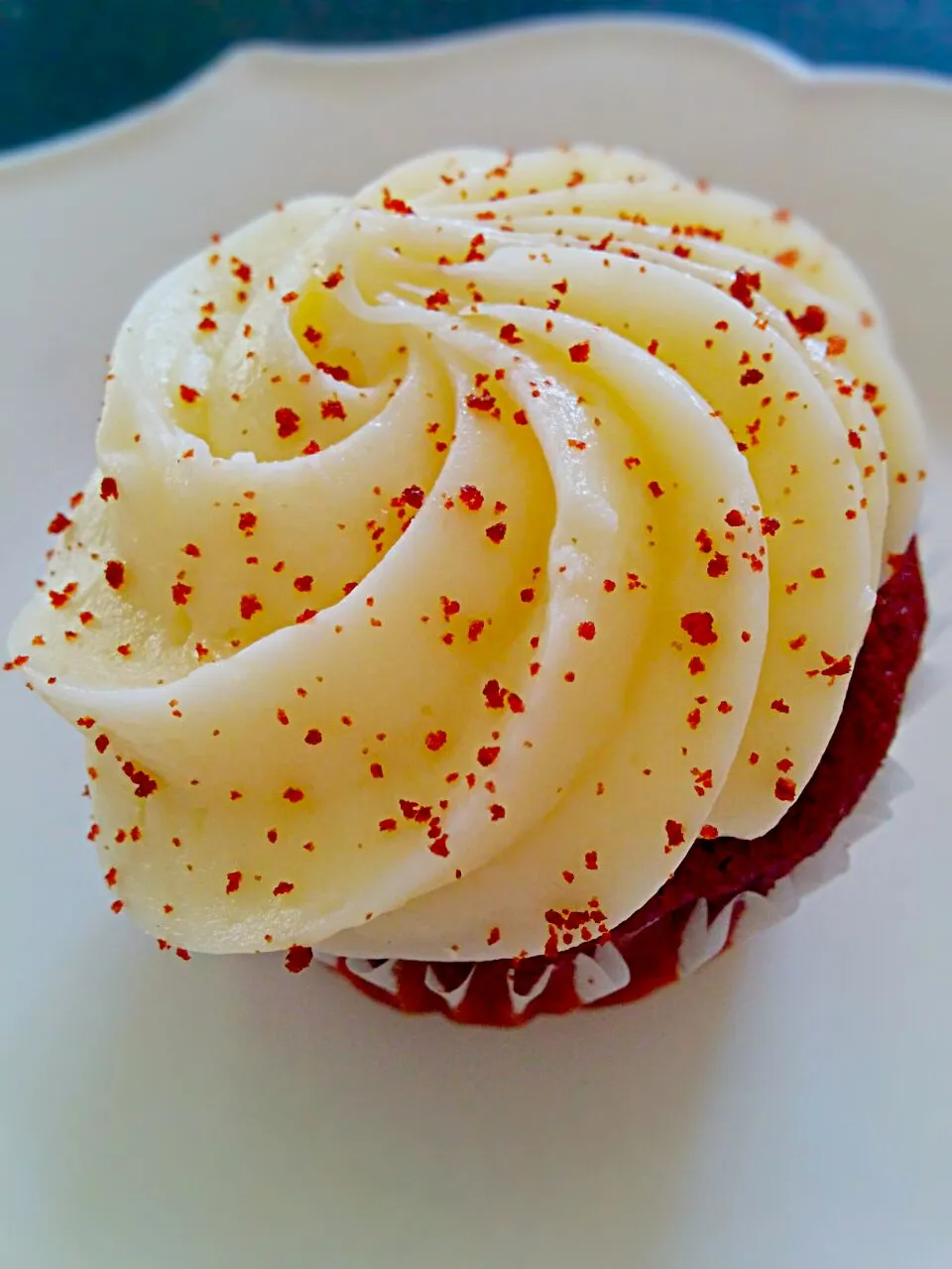 #red velvet #cup cake #trader joe's|ななっちさん