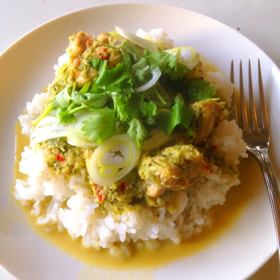 チキングリーンカレー。|ヘイオークボさん