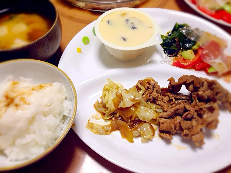 11/17  生姜焼き定食|きよちゃんさん