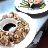 Siu mai and Salmon steak|Jasey Rae Gaskarthさん