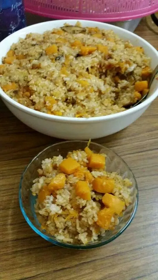 steam glutinous rice with pumpkin|LeLyさん