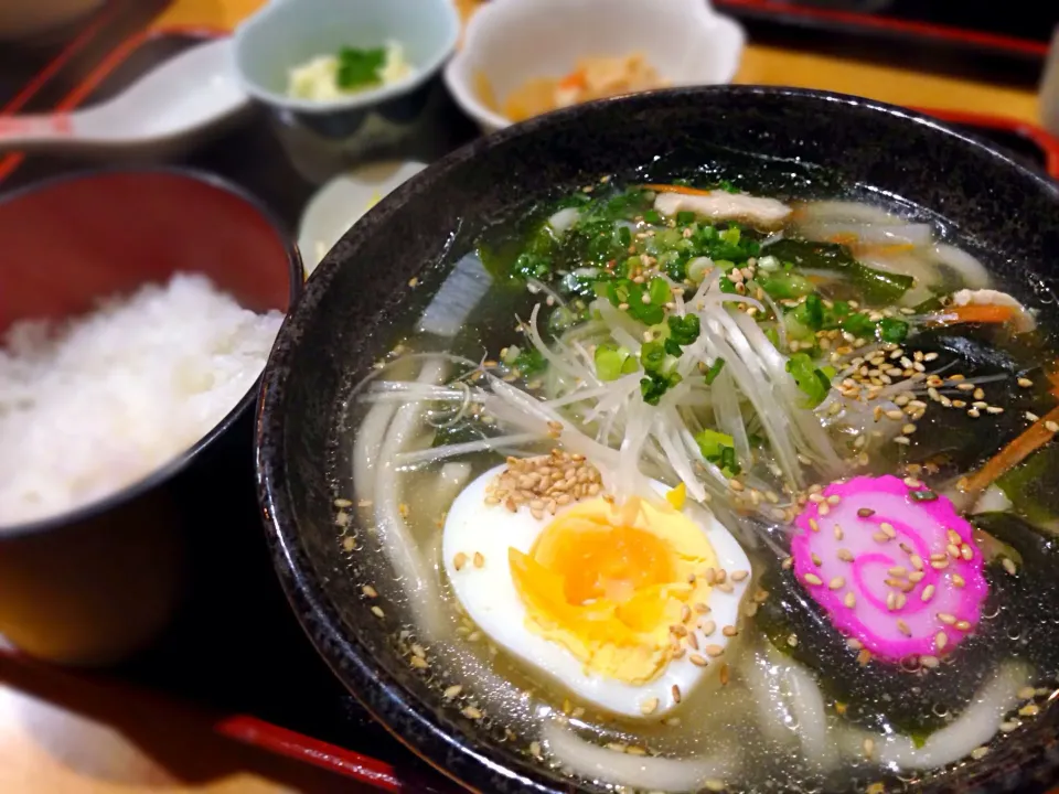 比内地鶏の塩うどん|あやさん