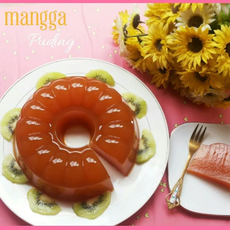 Snapdishの料理写真:Puding mangga #mangga#puding#Masakan Indonesia|anggun elviaさん