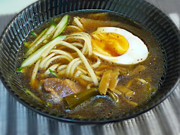 残りもん豚の角煮でつけ麺!!🍜|ふかرさん