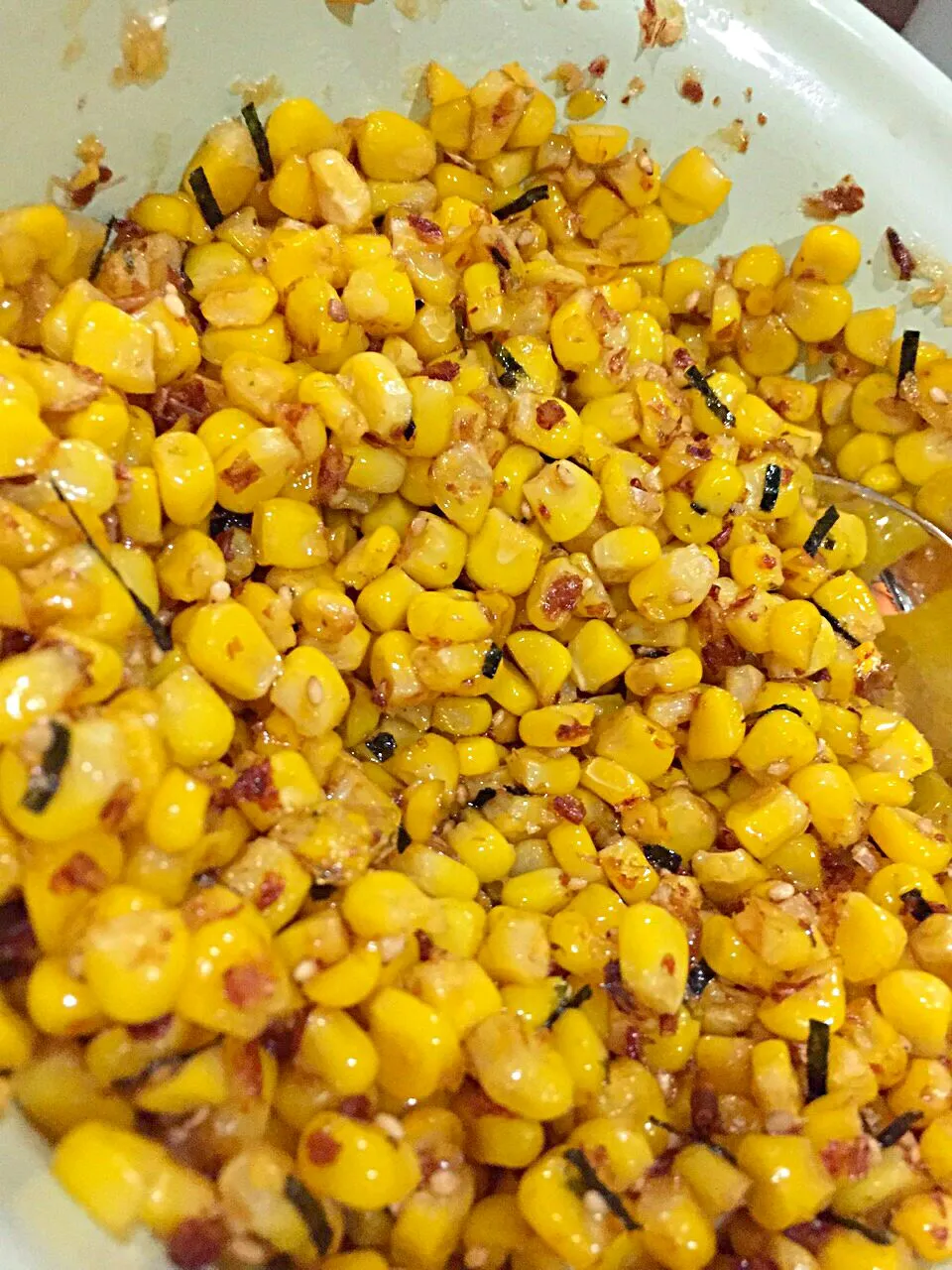 Fried corn with seaweed|Cheryl Zengさん