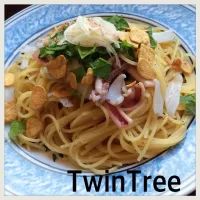 Snapdishの料理写真:ヤリイカのペペロンチーノ|TwinTreeさん