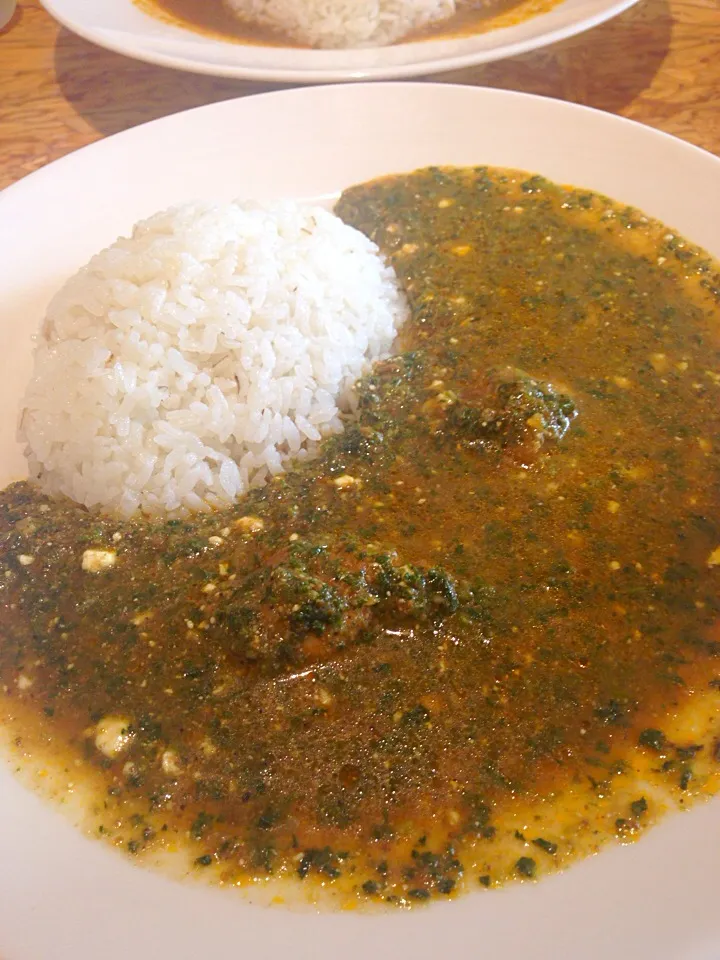 ほうれん草チキンカレー|ばるばるーんさん