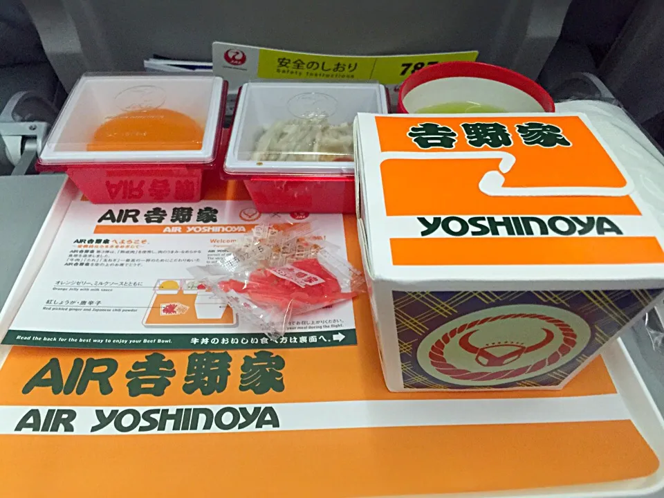 JAL機内食 AIR吉野家|Hiさん