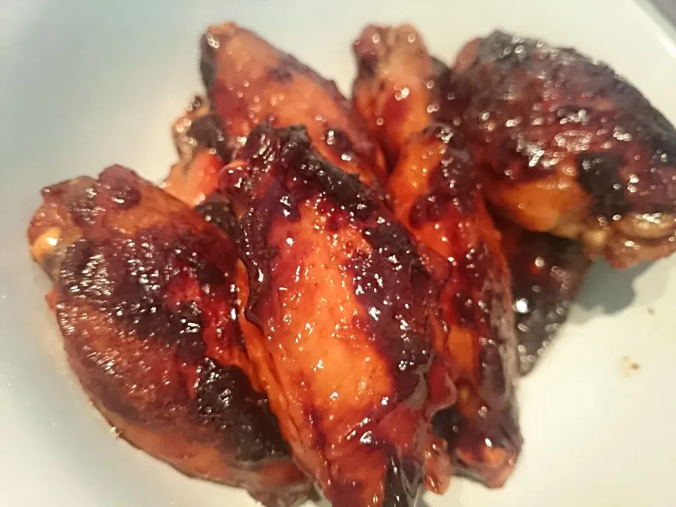 Deep fried chicken wing with honey&fish sause|Giggzee Ariyarさん