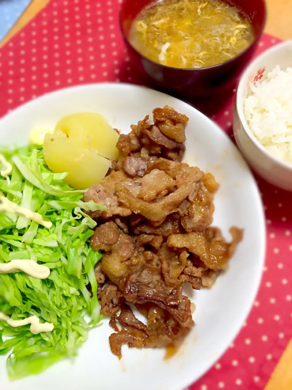 豚こま肉の生姜焼き|ゆきさん