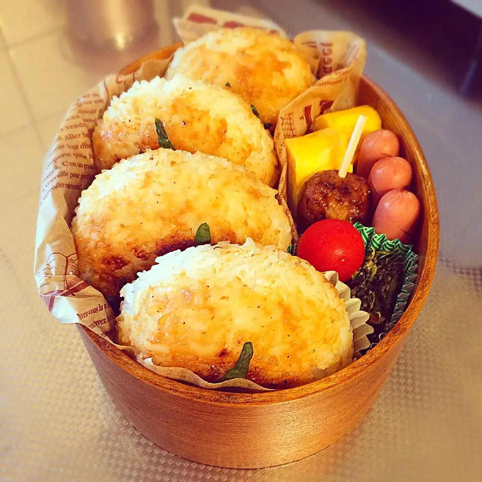 焼き味噌おにぎり|ゆいわっぱさん