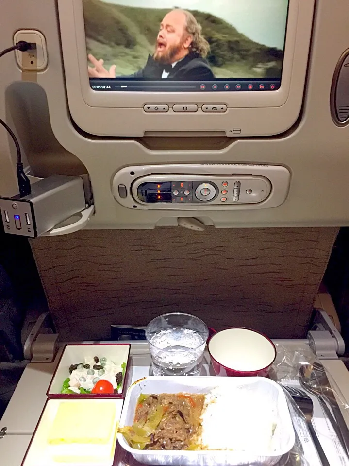 Snapdishの料理写真:アシアナ航空機内食|肉大好きさん