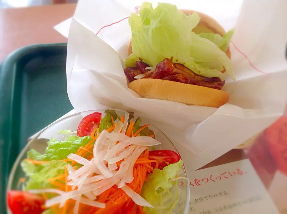 モスバーガー「テリヤキチキンサラダセット」😋|アライさんさん