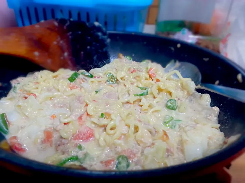 Spicy tuna cream noodle|Octia Floweriさん