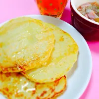 りんごのパンケーキと野菜春雨スープ|Ayakaさん