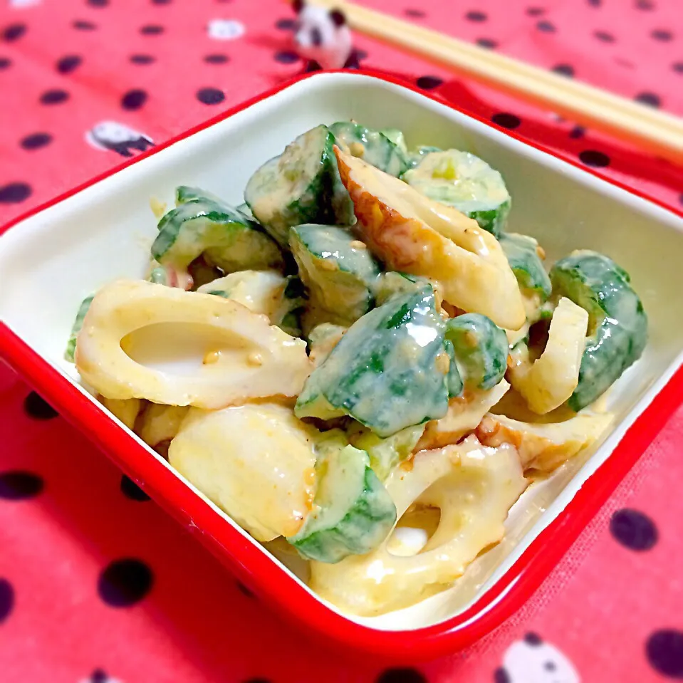 nonさんの料理 きゅうり3本ペロッと食べちゃうゴマ味噌マヨきゅうり◡̈♥︎|さくらさん