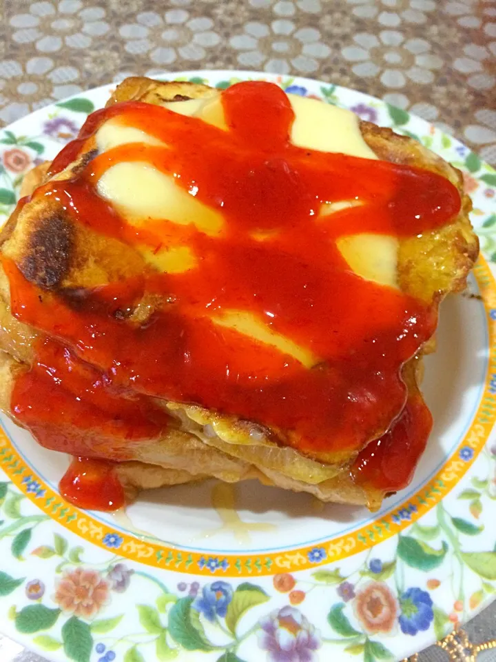 Roti telur cheese honey|dynaさん