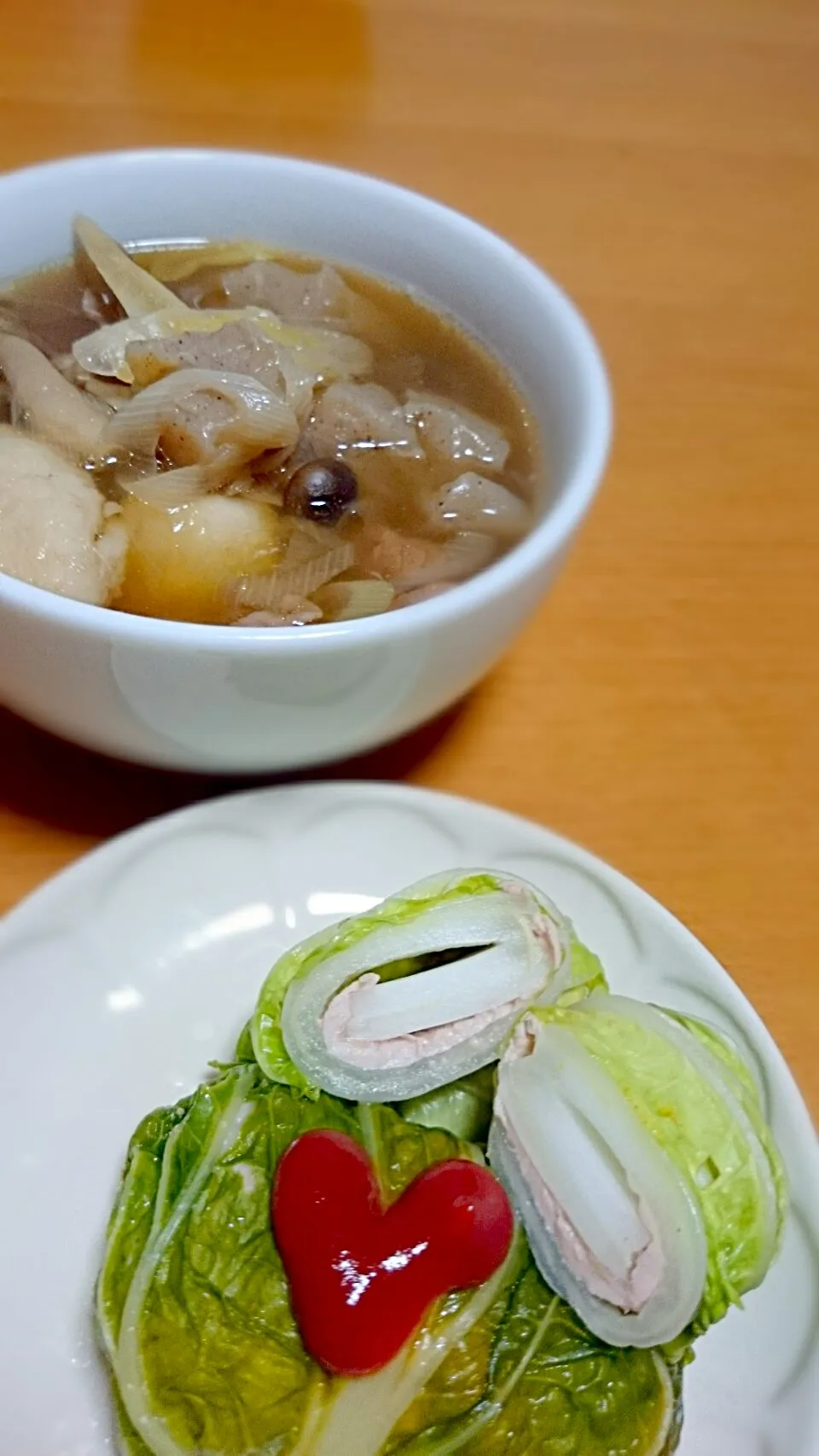 ロール白菜と芋煮♪|たーささん