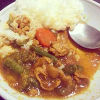 Snapdishの料理写真:食べかけカレー‼︎|kuu_naさん