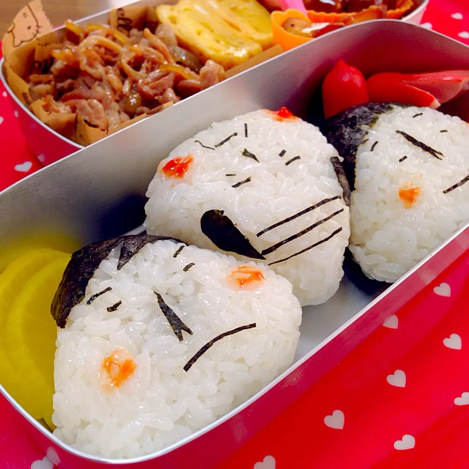 Snapdishの料理写真:おにぎり弁当|けろんさん