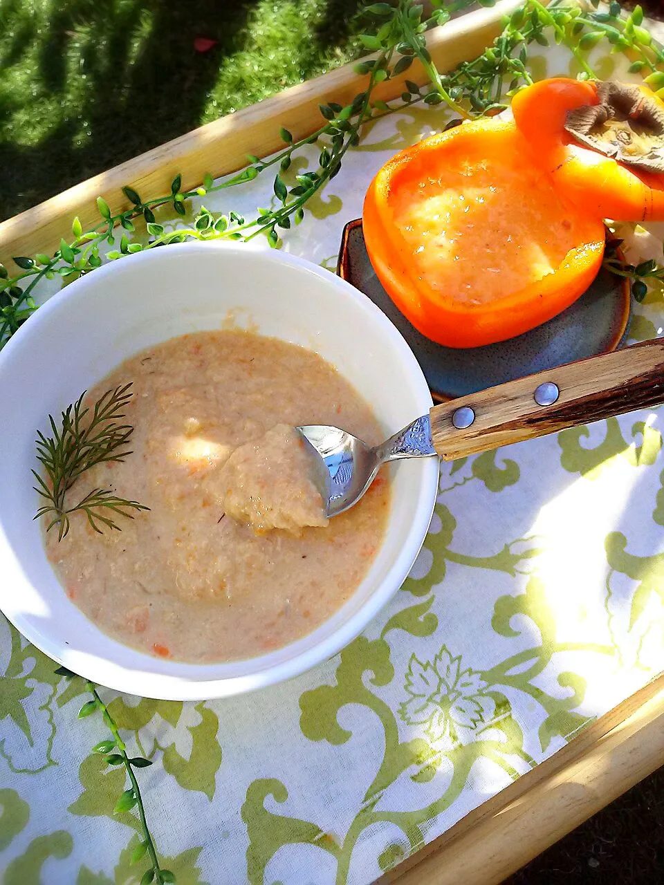 Snapdishの料理写真:鮭と野菜の食べるスープ ( ॢ•ω-ॢ)-♡|ゆず( ˘ ³˘)♥さん