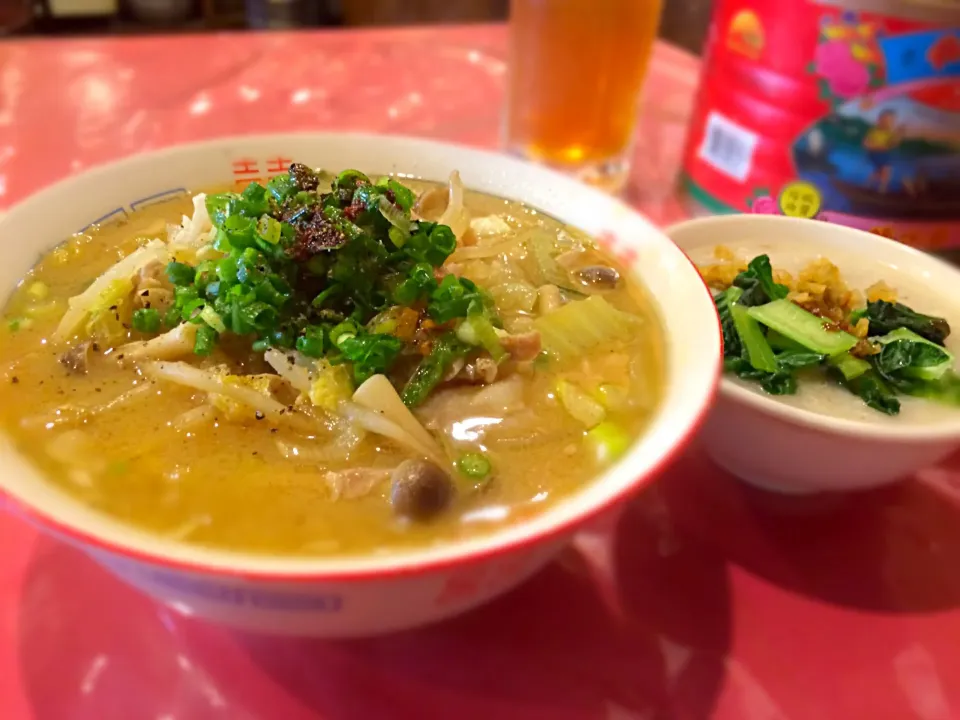 豚汁ラーメン&鶏の中華粥|Shiroさん