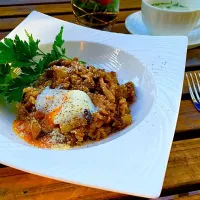 Sho-koさんの料理 Today Lunch is 炊飯器で簡単❗牛肉とキノコの赤ワインピラフ