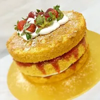 Victoria sandwich cake- strawberry preserved|farrah hildaさん