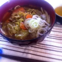 Snapdishの料理写真:あごだしのカレーうどん|100akanechinさん