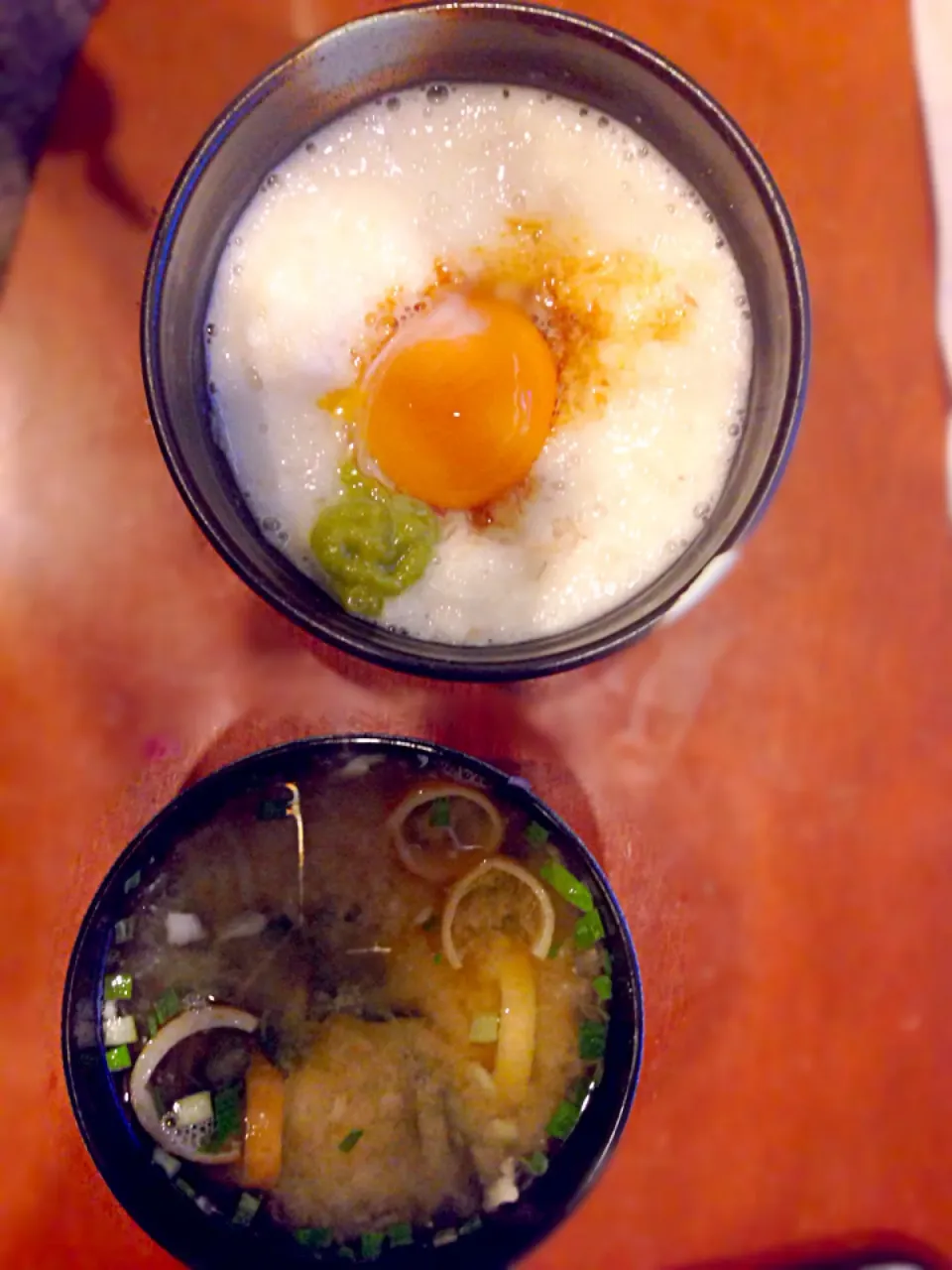 麦とろろご飯と、大根おろし味噌汁|あやのさん