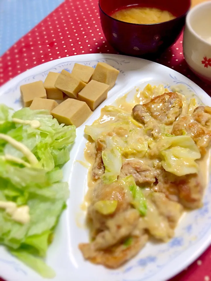 キャベツと鶏肉の味噌マヨガーリック|ゆきさん