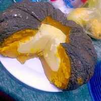 egg custard in pumpkin .... 
#piggy_bake #piggy_bake_by_piggy|sohm ohさん