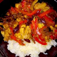 Black pepper chicken with rice😊|Dr.Aimie Amalinaさん