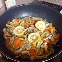 Snapdishの料理写真:鶏肉と野菜のレモン煮|S木さん