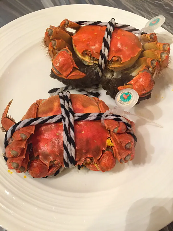 Snapdishの料理写真:Steamed Hairy Crab|chef baobao from Singaporeさん