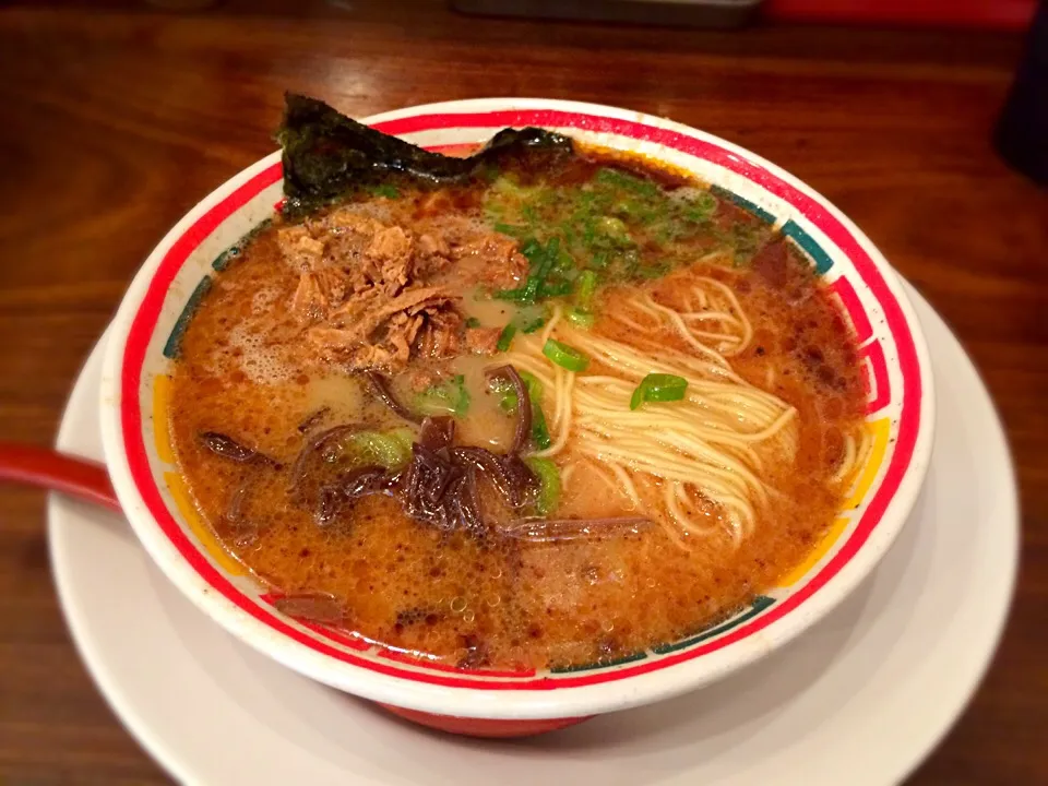 甘いケーキの後はツルツルっととんこつラーメン。やっと行き心地がつけた…|土屋幸治さん