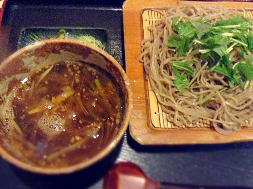 Snapdishの料理写真:ピリ辛そぼろつけ麺★|RIEママさん