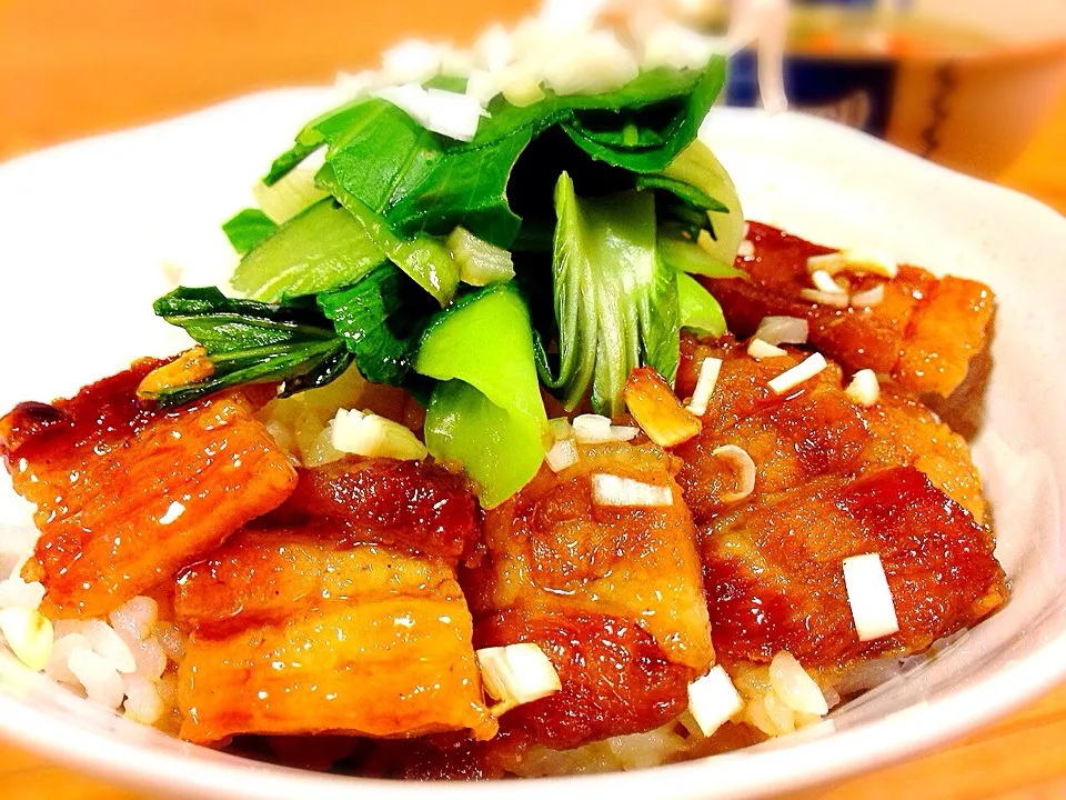 カナダ産豚バラの甘辛焼丼。|pepiさん