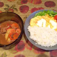 japanese soy sauce beef, omelette and rice 😊|Dr.Aimie Amalinaさん