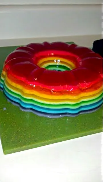 🎊🎊🎊My #Birthday Dinner Is Tonight #Family #Food #Friends #Fun We #CelebrateLife with #CelebrationOfFood 🎊🍰🎊 Yesss Jello Shot Rainbow Ring Cake #Alcohol #Dessert|Alisha GodsglamGirl Matthewsさん