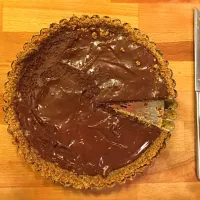 French chocolate silk pie with pretzel crust|jane leeさん