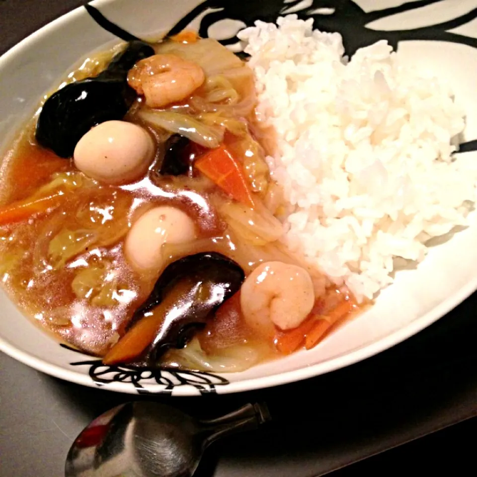 中華丼作った|しーさん