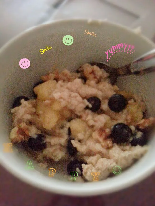 オートミール‡蜂蜜‡ブルーベリー‡バナナ‡クルミ• oatmeal‡honey‡blueberry‡banana‡walnut|thepixiemixerさん