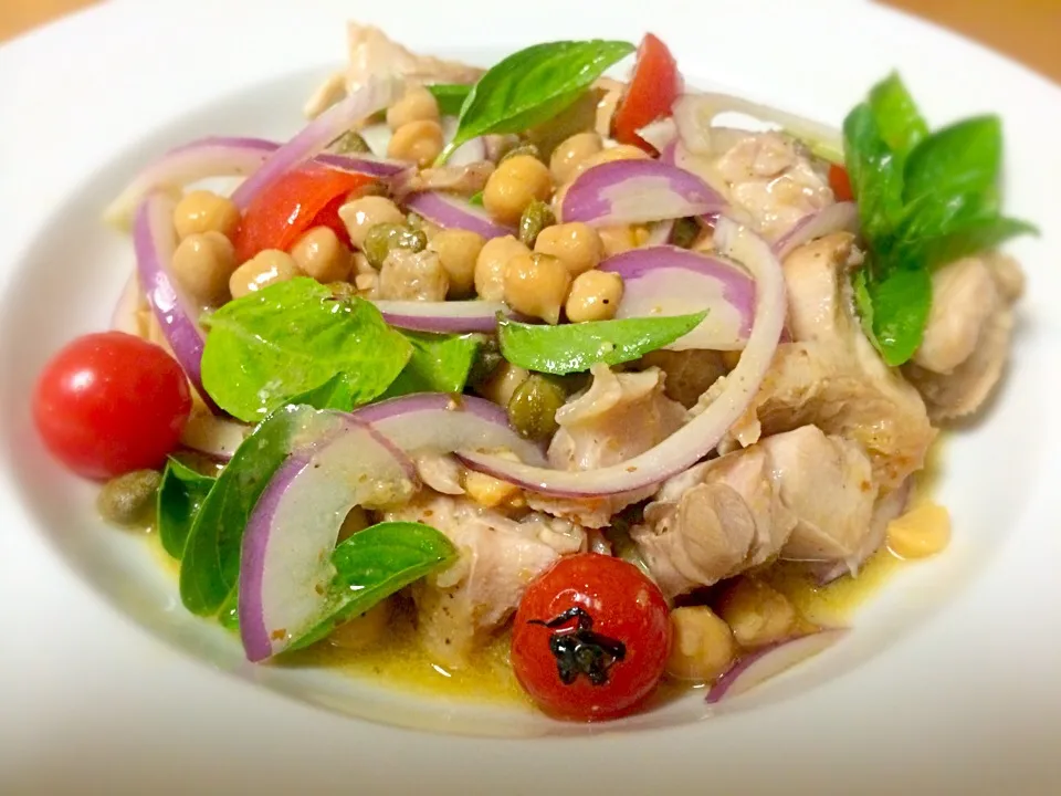 Griddled chicken&chickpeas|Masakiさん