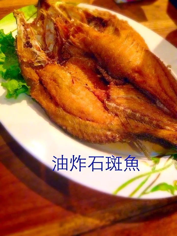 Fried sun dried Seabass with sweet fish sauce|Gatonama Gartoonさん